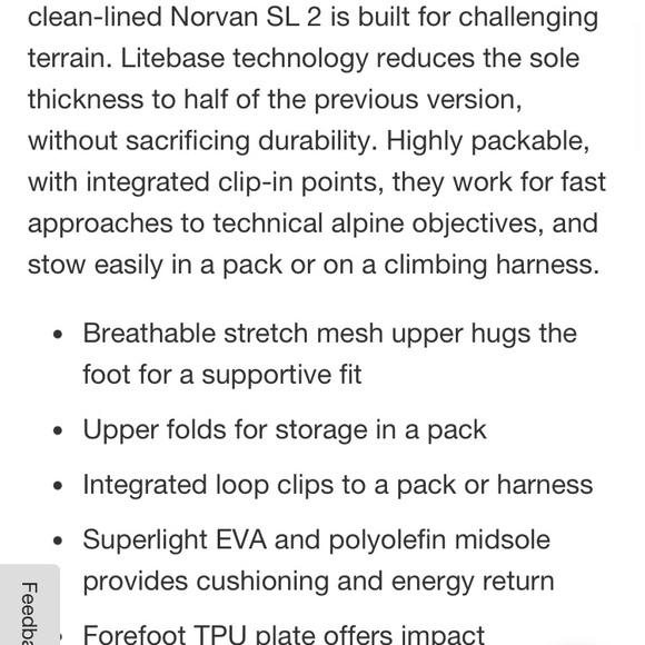 BNWOT Arc’teryx size 7.5US trail running shoes - Picture 6 of 6